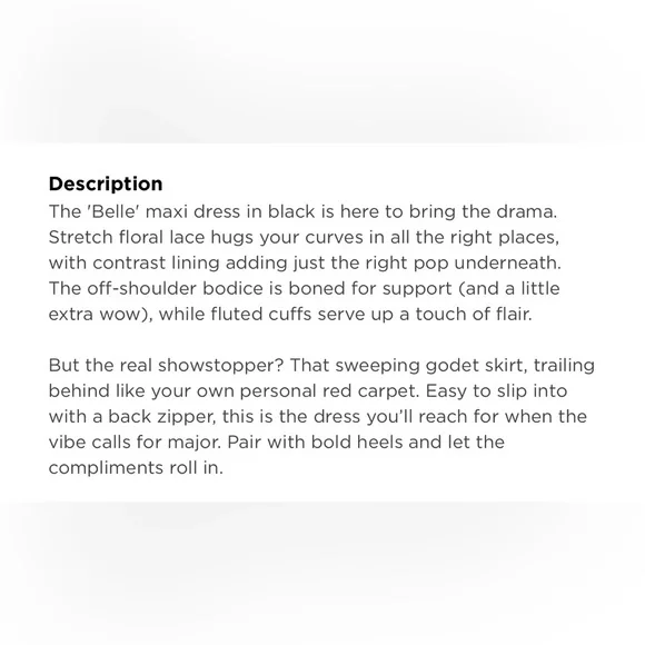 House of CB Belle Dress - XS - Black - Picture 9 of 10